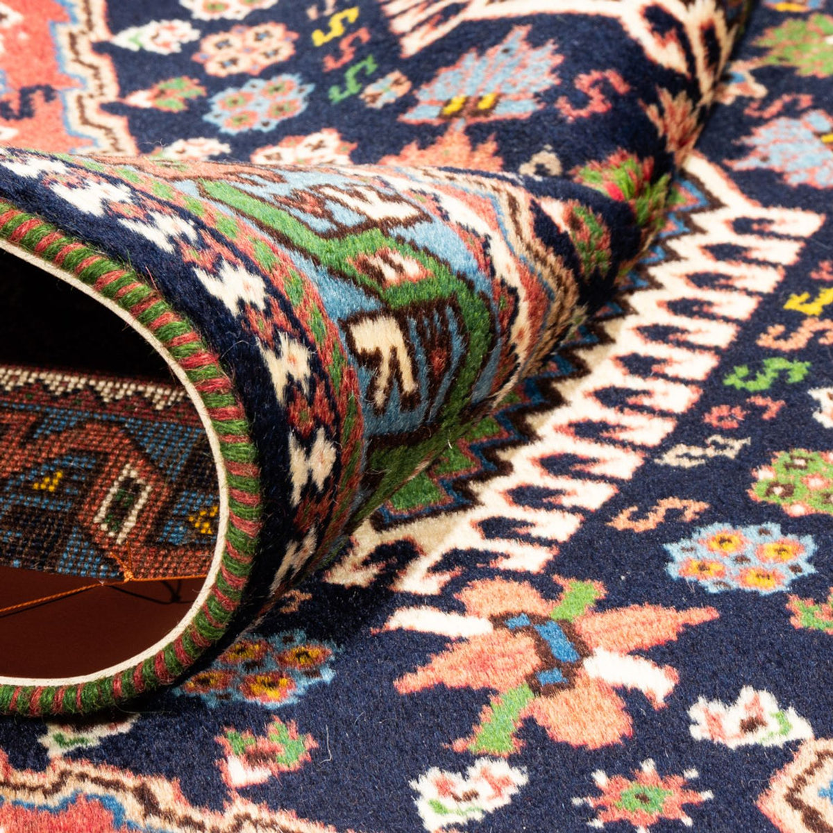 Perzisch Tapijt - Nomadisch - 128 x 82 cm - groen