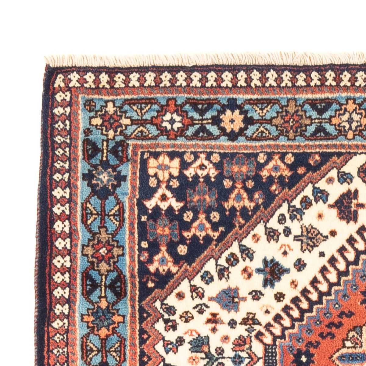 Perzisch Tapijt - Nomadisch - 128 x 82 cm - crème