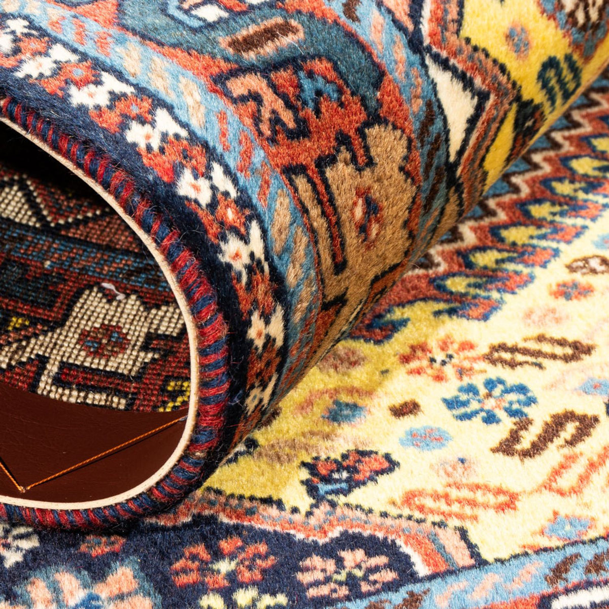 Perzisch Tapijt - Nomadisch - 126 x 80 cm - geel