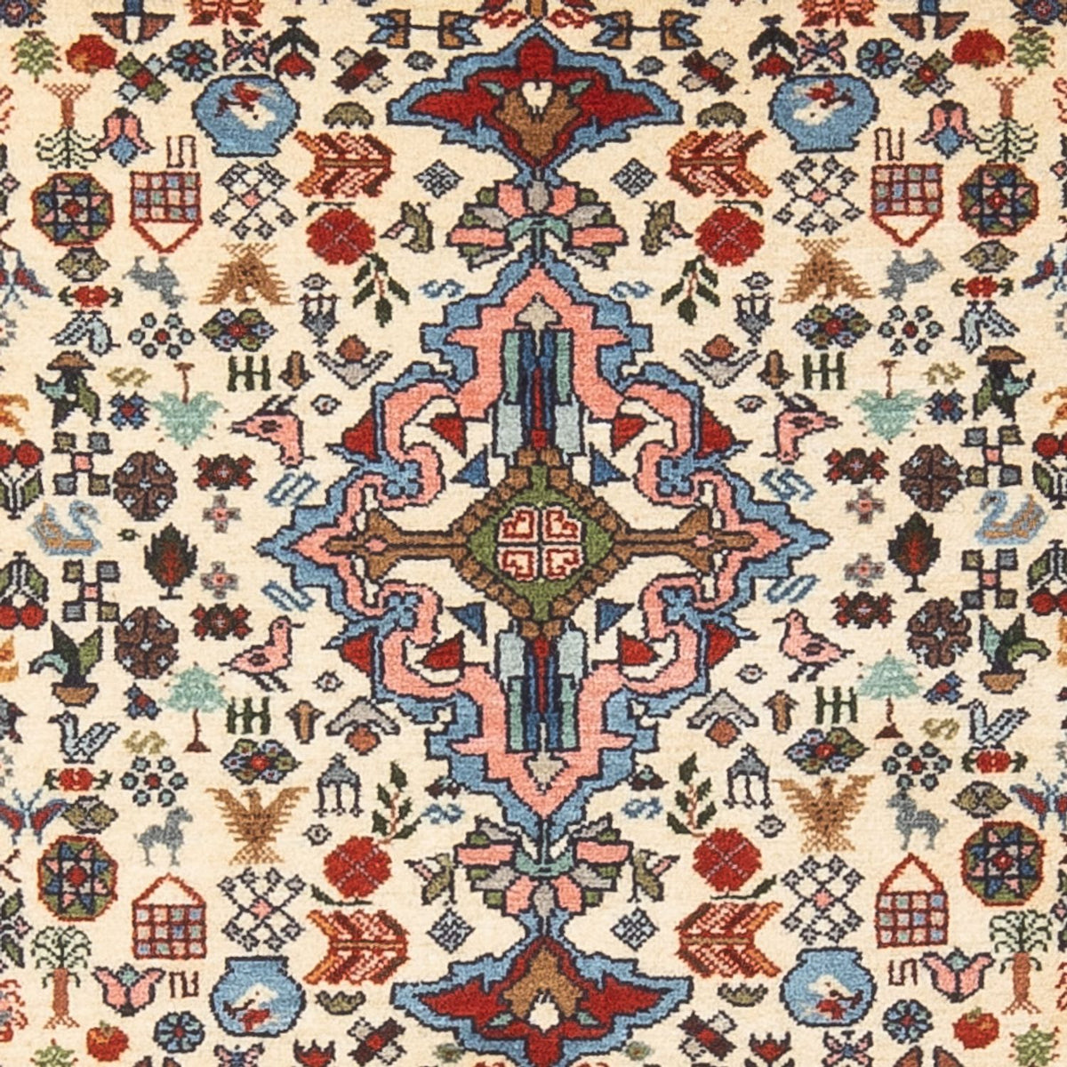 Perzisch Tapijt - Nomadisch - 156 x 97 cm - crème