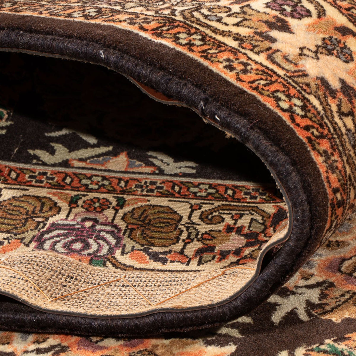 Loper Perzisch tapijt - Bijar - 222 x 128 cm - donkerblauw