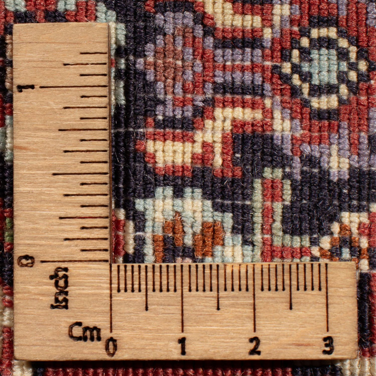 Perzisch tapijt - Bijar - Koninklijk - 68 x 52 cm - donkerblauw