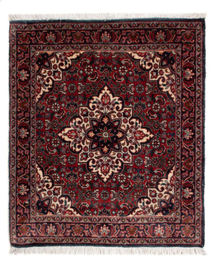Perzisch tapijt - Bijar - Koninklijk - 65 x 52 cm - rood
