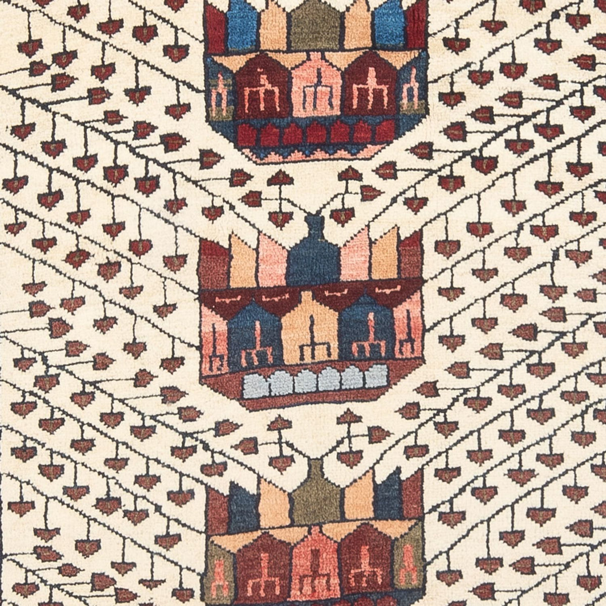 Perzisch Tapijt - Nomadisch - 206 x 124 cm - crème