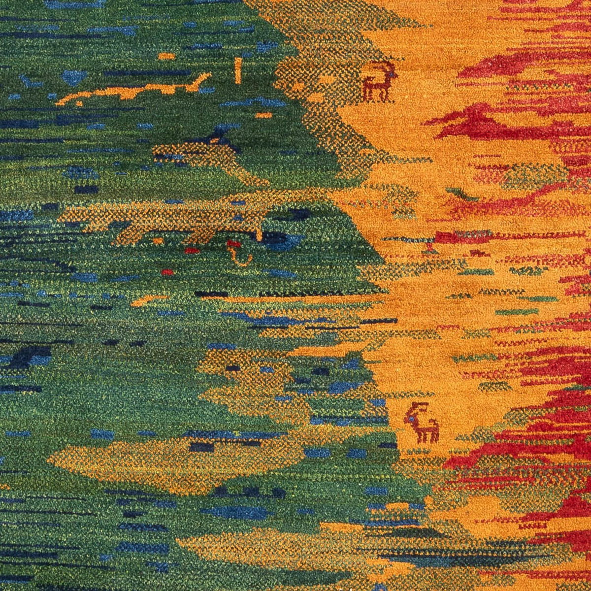 Gabbeh tapijt - Perzisch - 228 x 200 cm - veelkleurig