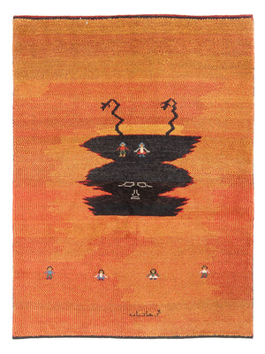 Gabbeh tapijt - Perzisch - 196 x 150 cm - veelkleurig