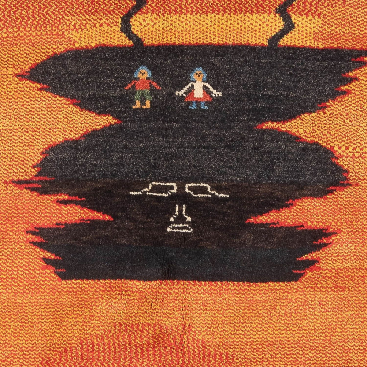 Gabbeh tapijt - Perzisch - 196 x 150 cm - veelkleurig