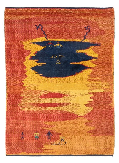 Perzische Gabbeh Tapijt 150x193cm - Perserteppich Wollteppich