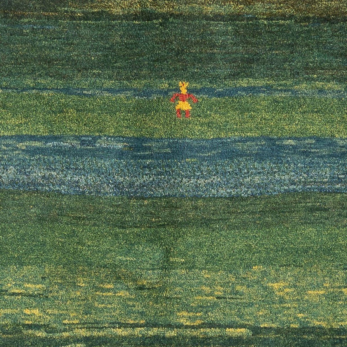 Gabbeh tapijt - Perzisch - 183 x 146 cm - mintgroen