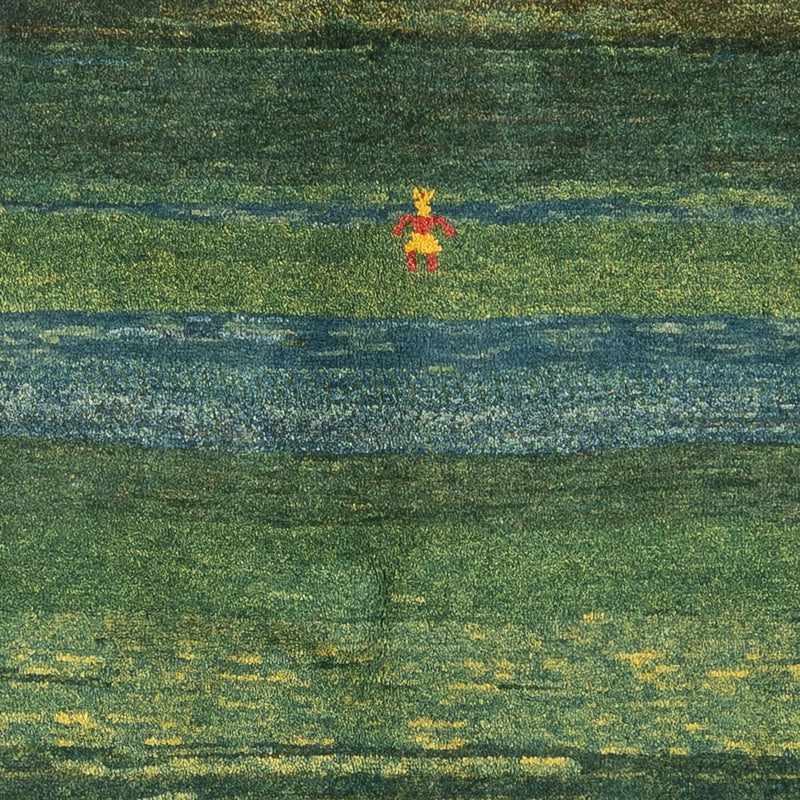 Gabbeh tapijt - Perzisch - 183 x 146 cm - mintgroen