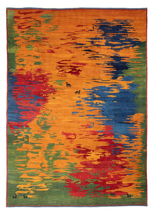 Gabbeh tapijt - Perzisch - 298 x 225 cm - veelkleurig