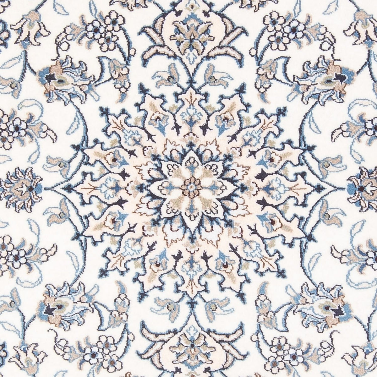 Perzisch tapijt - Nain - Koninklijk - 190 x 150 cm - crème