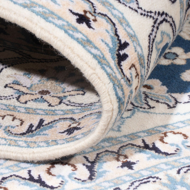 Perzisch tapijt - Nain - Koninklijk - 192 x 148 cm - donkerblauw