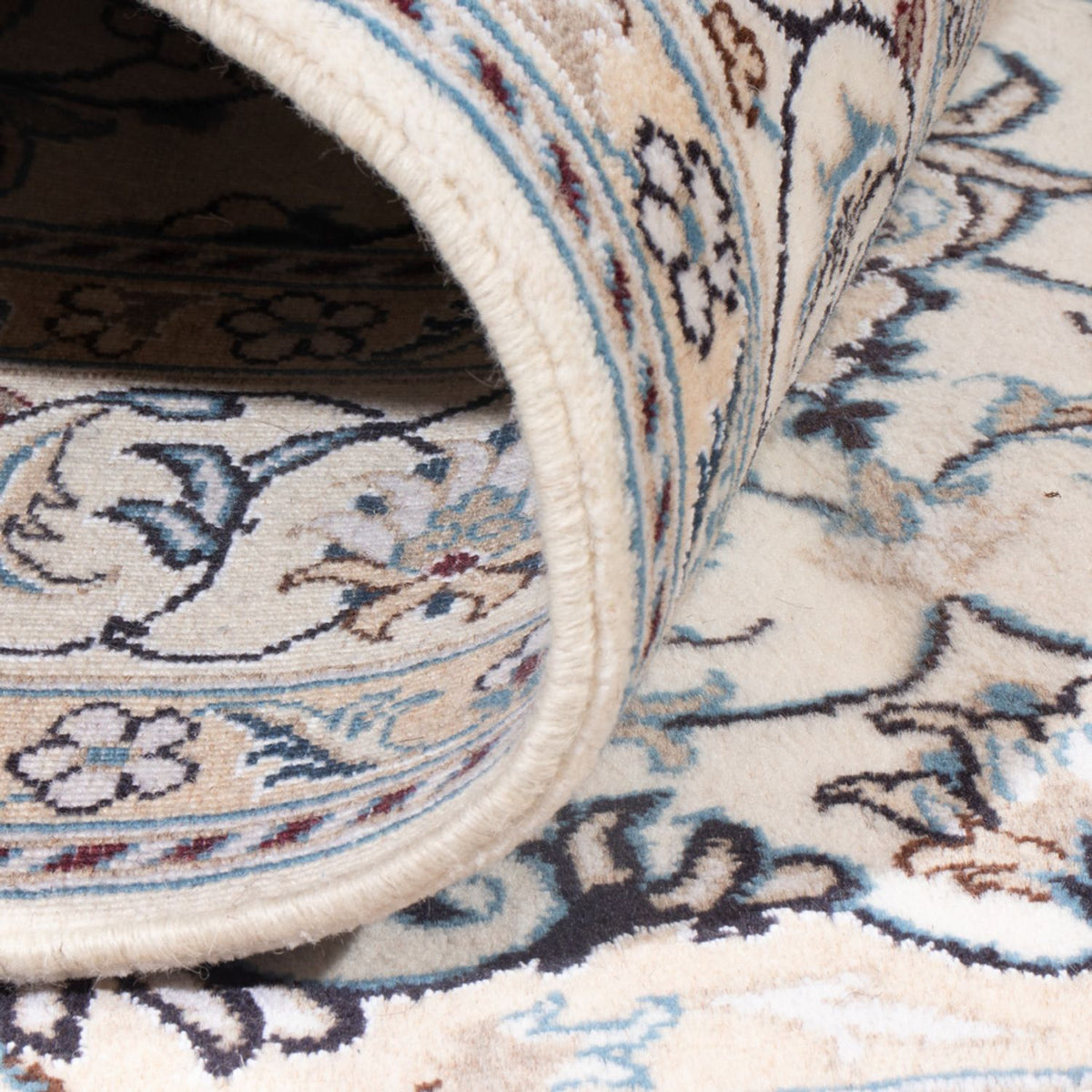 Perzisch tapijt - Nain - Koninklijk - 196 x 153 cm - crème