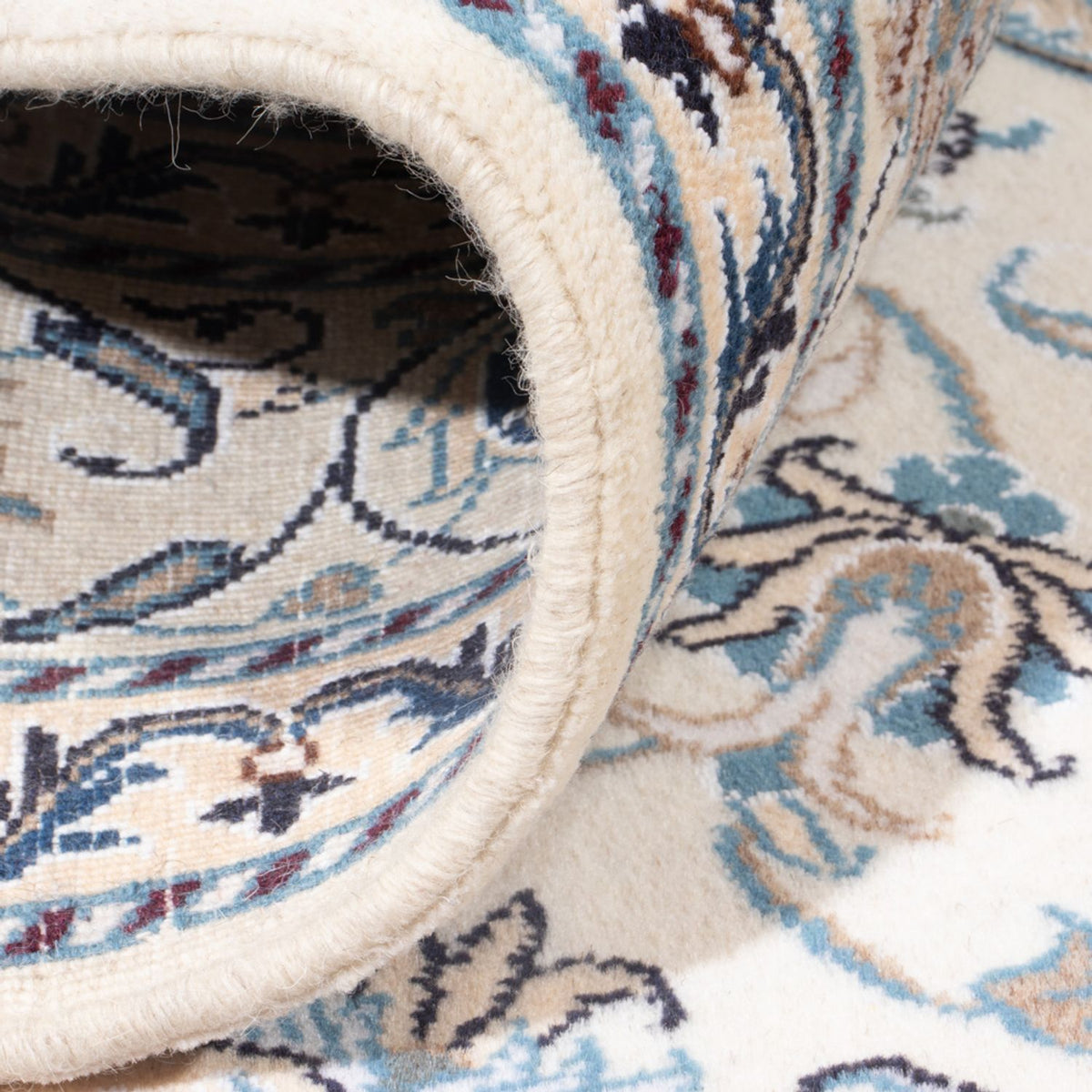 Perzisch tapijt - Nain - Koninklijk - 198 x 147 cm - crème