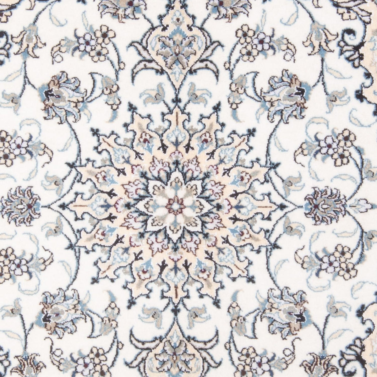 Perzisch tapijt - Nain - Koninklijk - 200 x 143 cm - crème