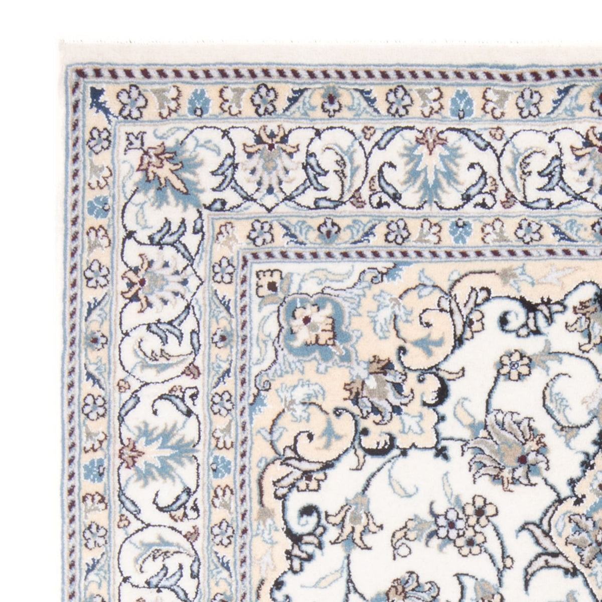 Perzisch tapijt - Nain - Koninklijk - 200 x 143 cm - crème