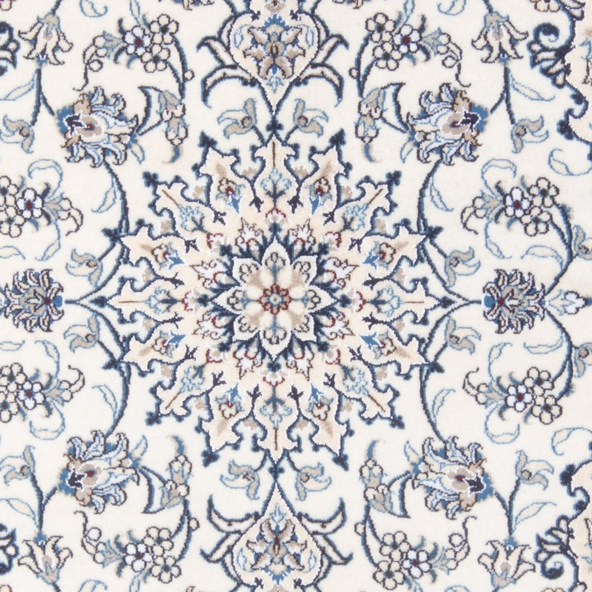 Perzisch tapijt - Nain - Koninklijk - 190 x 146 cm - crème