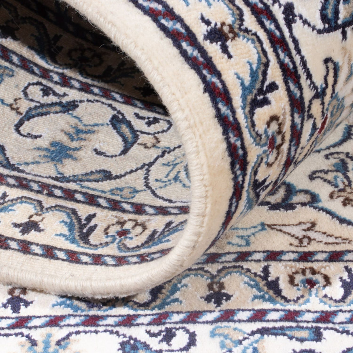 Perzisch tapijt - Nain - Koninklijk - 190 x 146 cm - crème