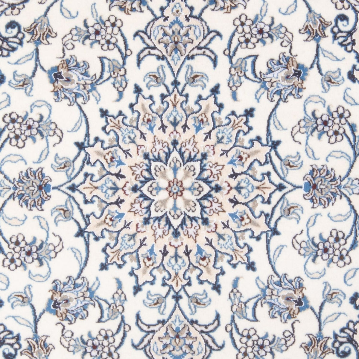 Perzisch tapijt - Nain - Koninklijk - 201 x 148 cm - crème