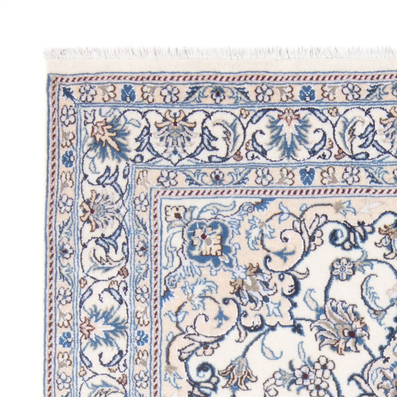 Perzisch tapijt - Nain - Koninklijk - 201 x 148 cm - crème