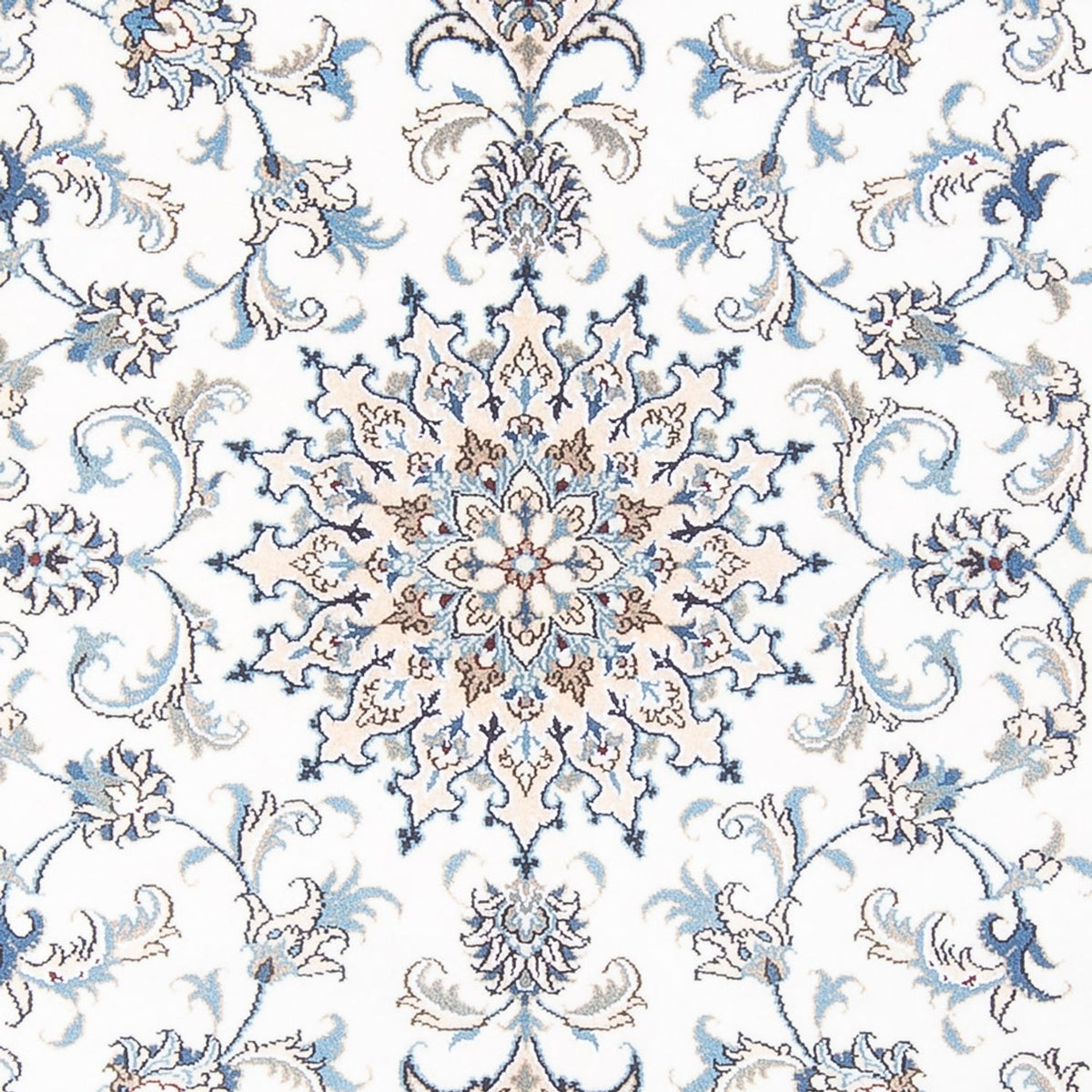 Perzisch tapijt - Nain - Koninklijk - 195 x 145 cm - crème