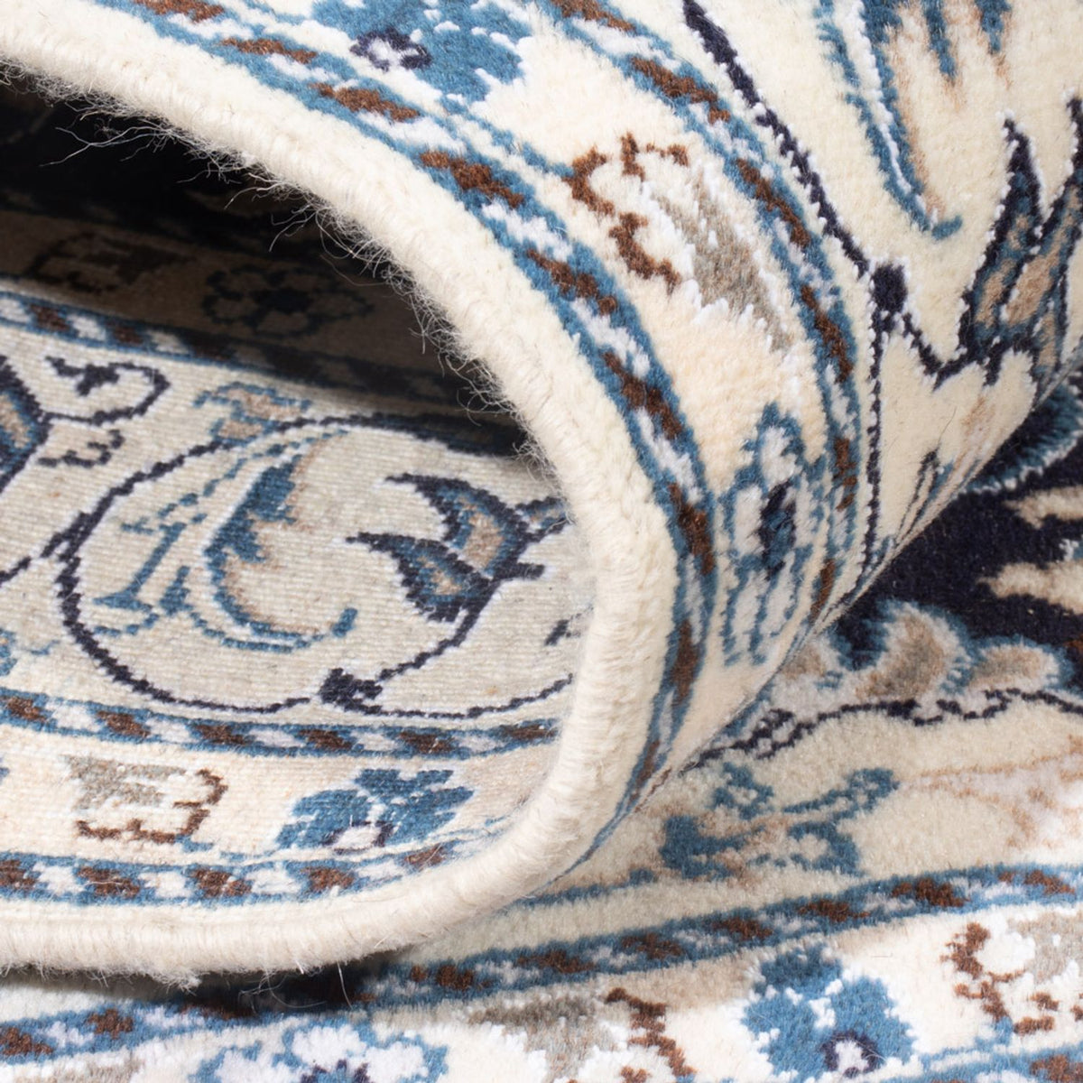 Perzisch tapijt - Nain - Koninklijk - 203 x 144 cm - blauw