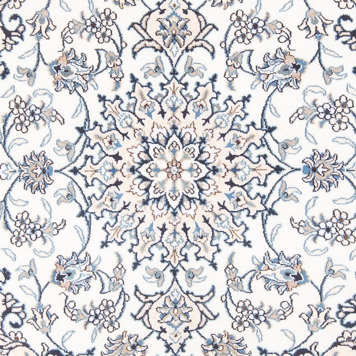 Perzisch tapijt - Nain - Koninklijk - 190 x 148 cm - crème