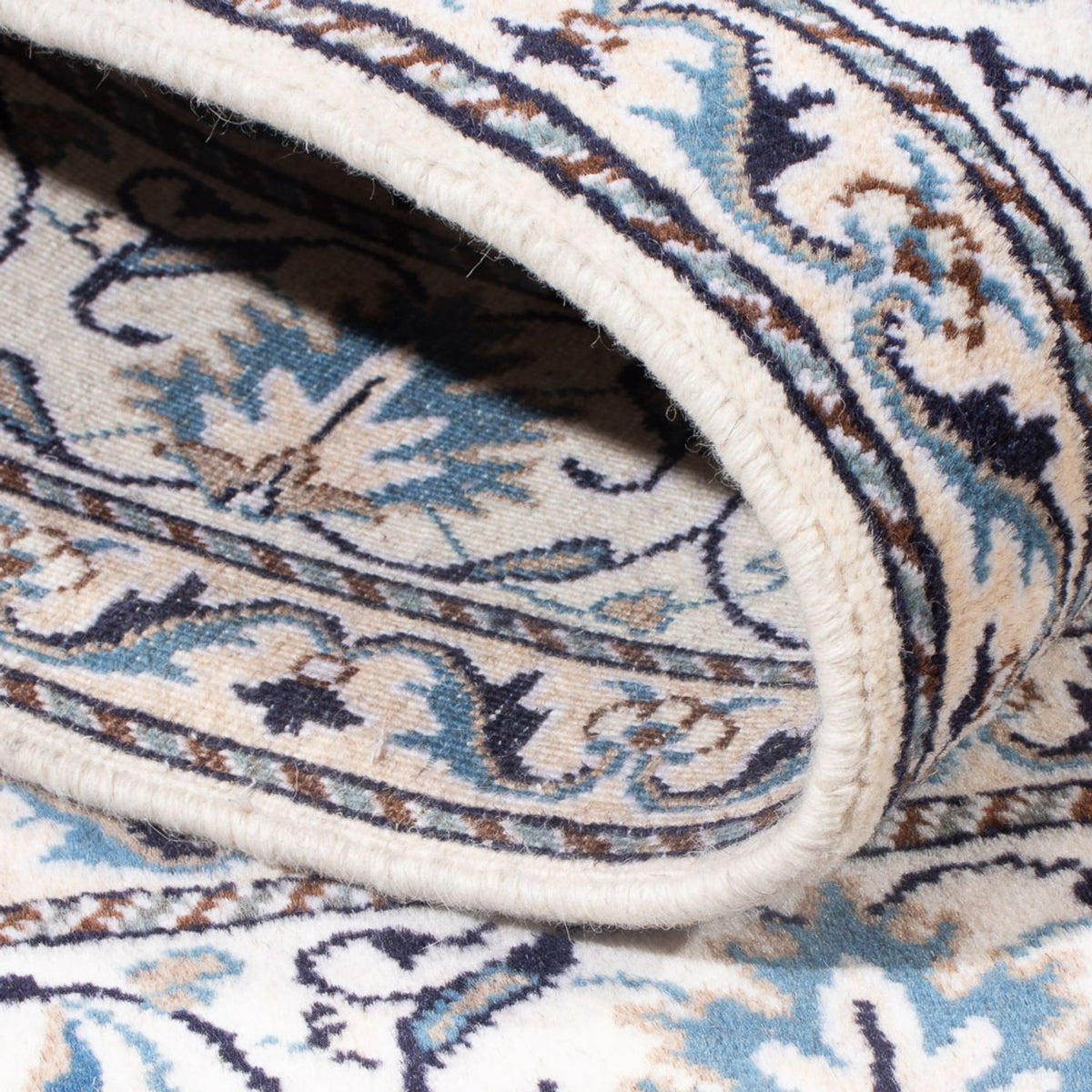 Perzisch tapijt - Nain - Koninklijk - 190 x 148 cm - crème