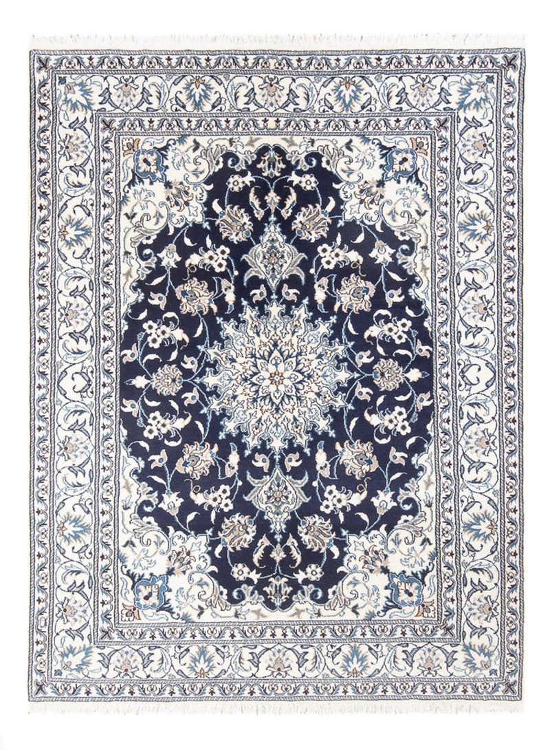 Perzisch tapijt - Nain - Koninklijk - 203 x 147 cm - donkerblauw