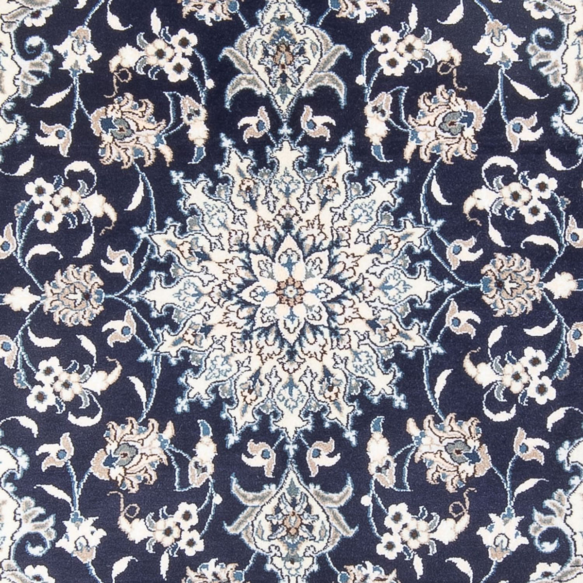 Perzisch tapijt - Nain - Koninklijk - 203 x 147 cm - donkerblauw