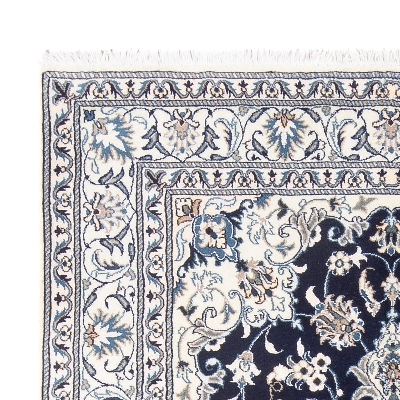 Perzisch tapijt - Nain - Koninklijk - 203 x 147 cm - donkerblauw