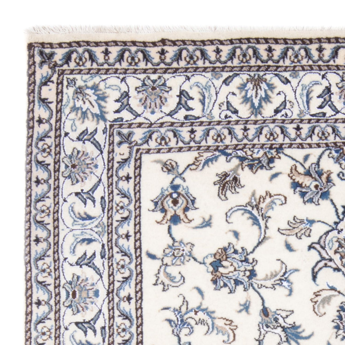 Perzisch tapijt - Nain - Koninklijk - 205 x 145 cm - crème