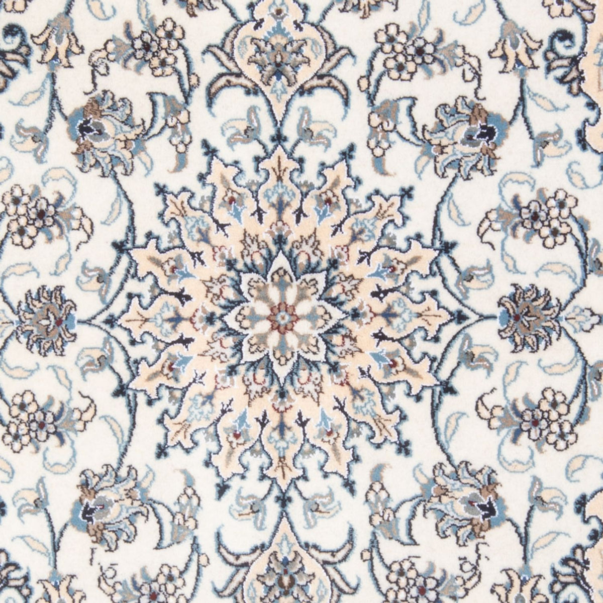 Perzisch tapijt - Nain - Koninklijk - 198 x 152 cm - crème