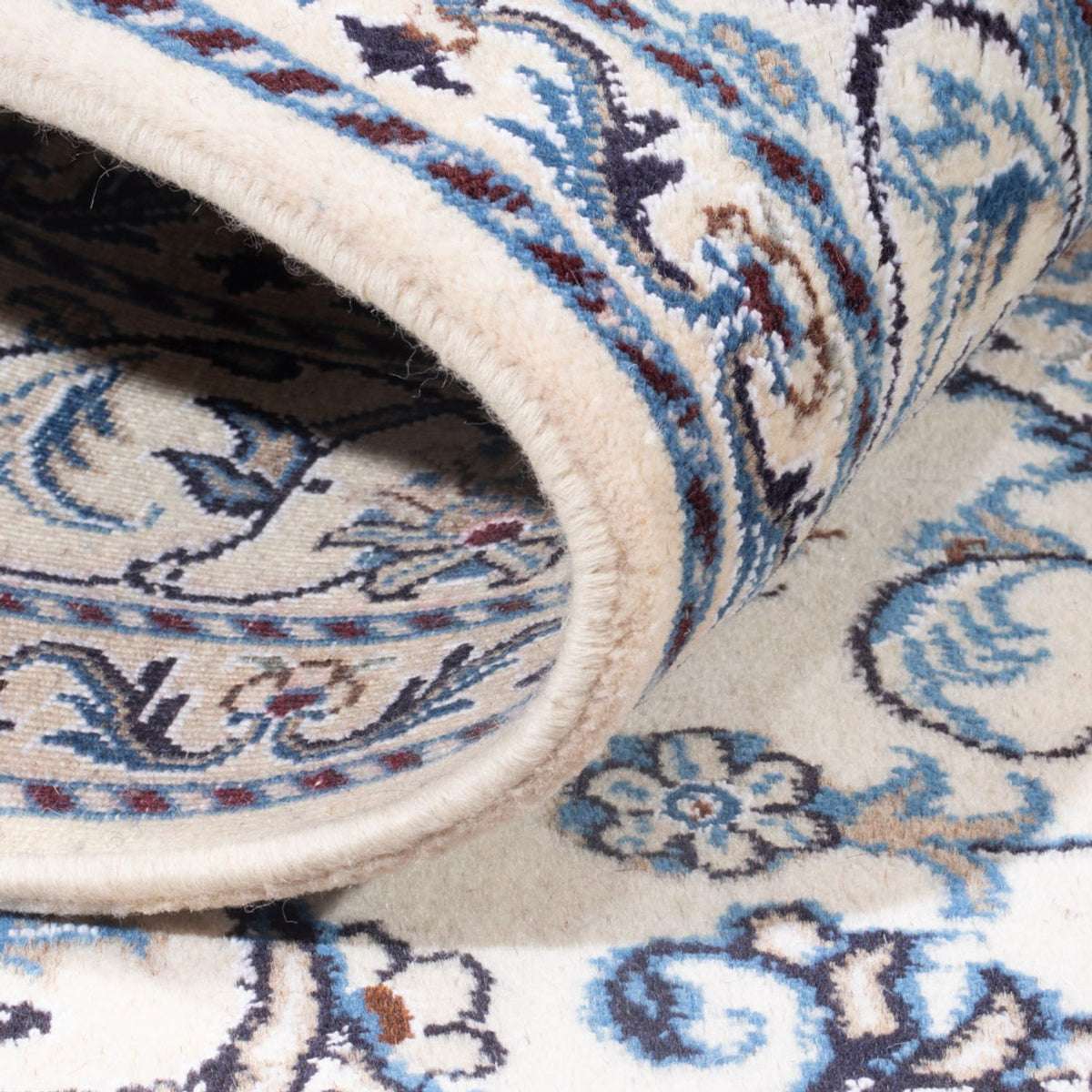 Perzisch tapijt - Nain - Koninklijk - 198 x 152 cm - crème