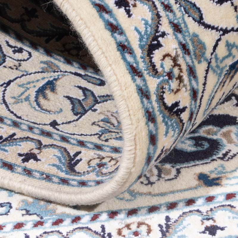 Perzisch tapijt - Nain - Koninklijk - 198 x 147 cm - donkerblauw