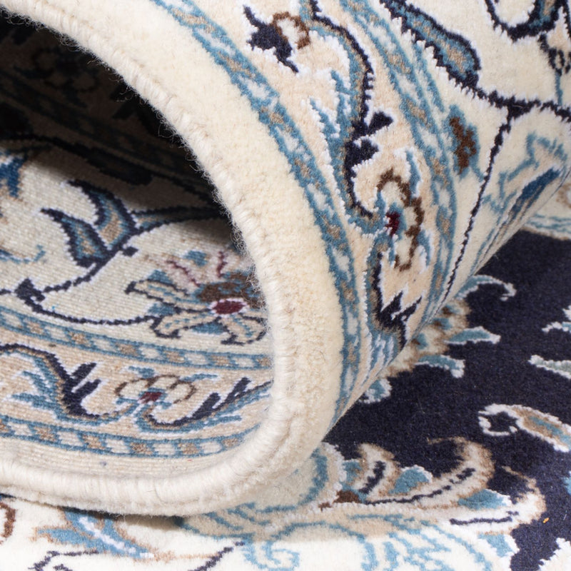 Perzisch tapijt - Nain - Koninklijk - 213 x 150 cm - donkerblauw