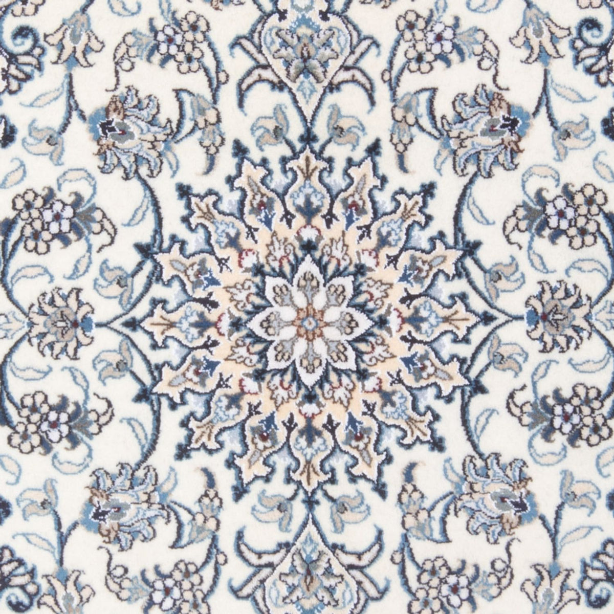 Perzisch tapijt - Nain - Koninklijk - 197 x 145 cm - crème