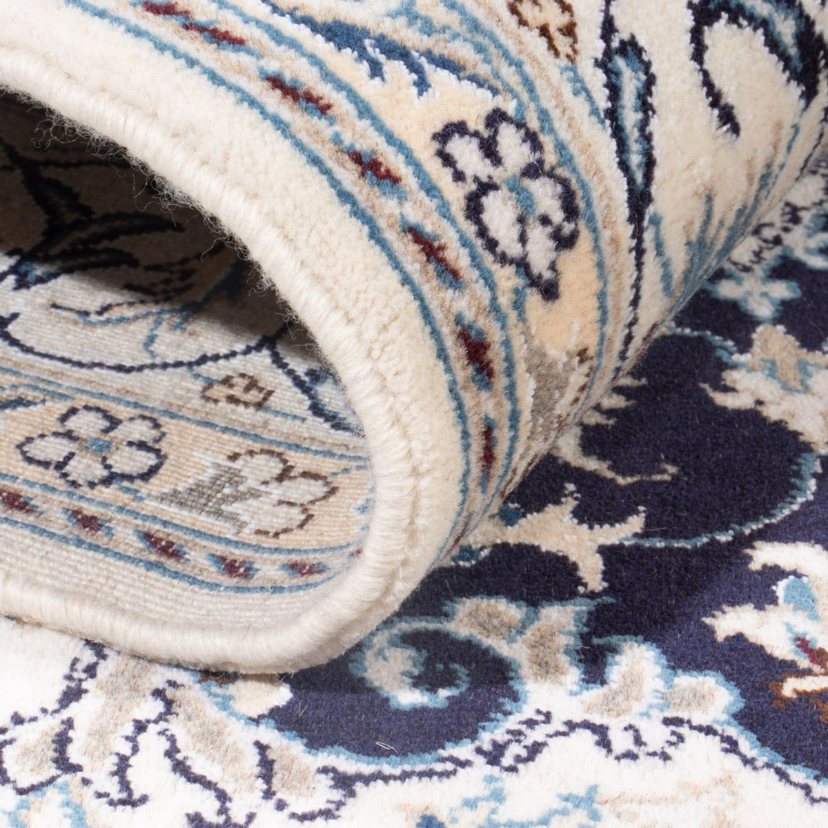 Perzisch tapijt - Nain - Koninklijk - 200 x 145 cm - donkerblauw