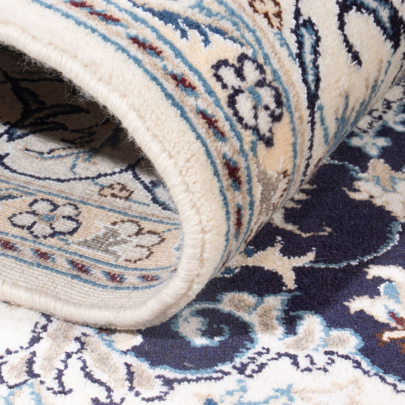 Perzisch tapijt - Nain - Koninklijk - 200 x 145 cm - donkerblauw