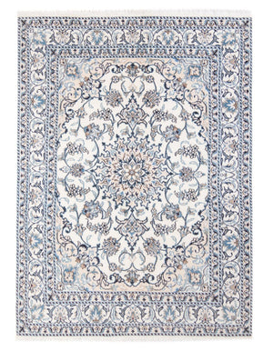 Perzisch tapijt - Nain - Koninklijk - 212 x 146 cm - crème