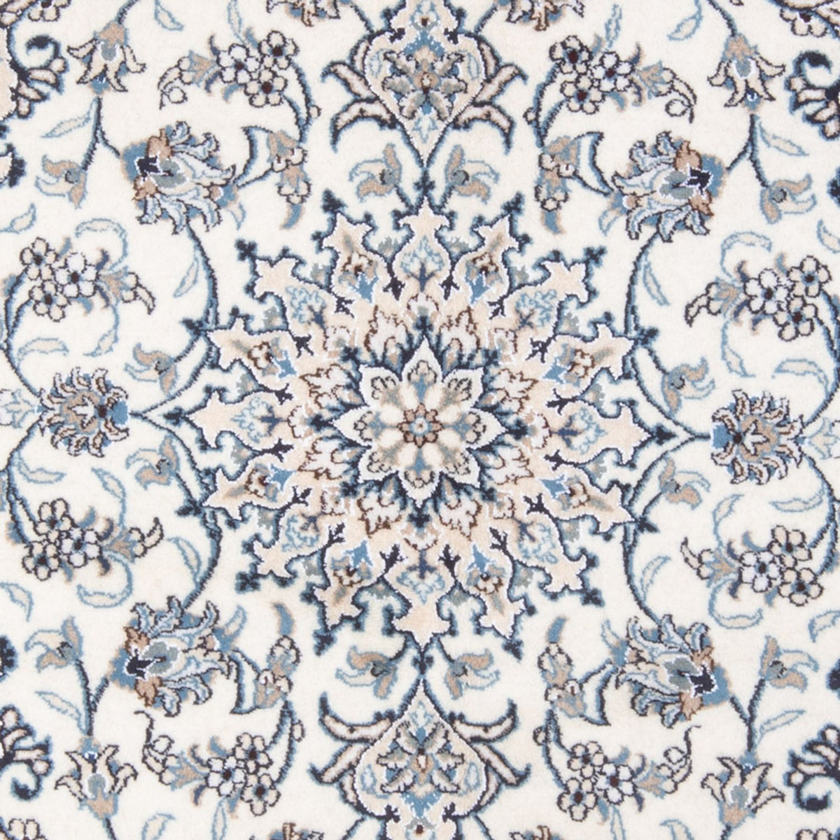 Perzisch tapijt - Nain - Koninklijk - 212 x 146 cm - crème