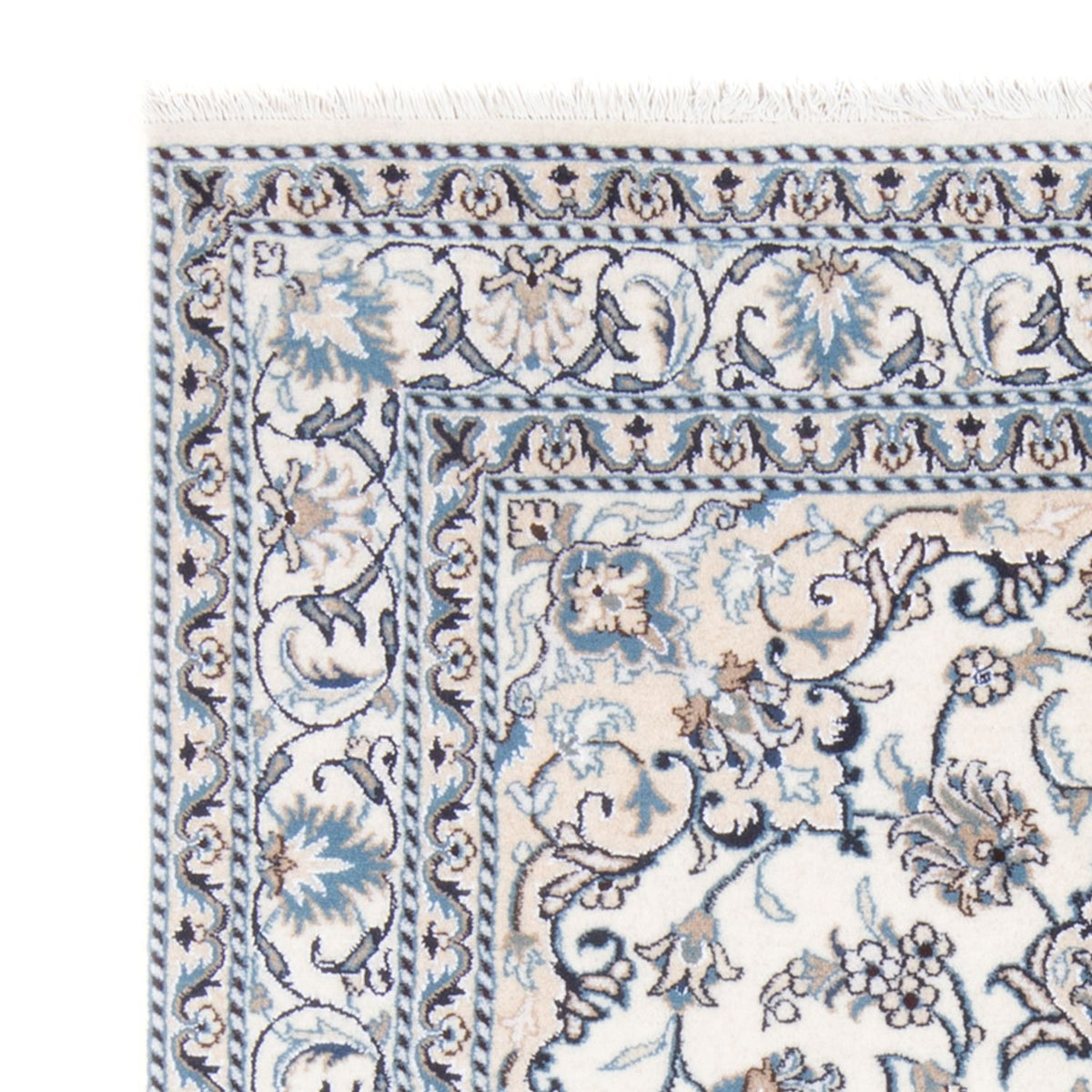 Perzisch tapijt - Nain - Koninklijk - 212 x 146 cm - crème