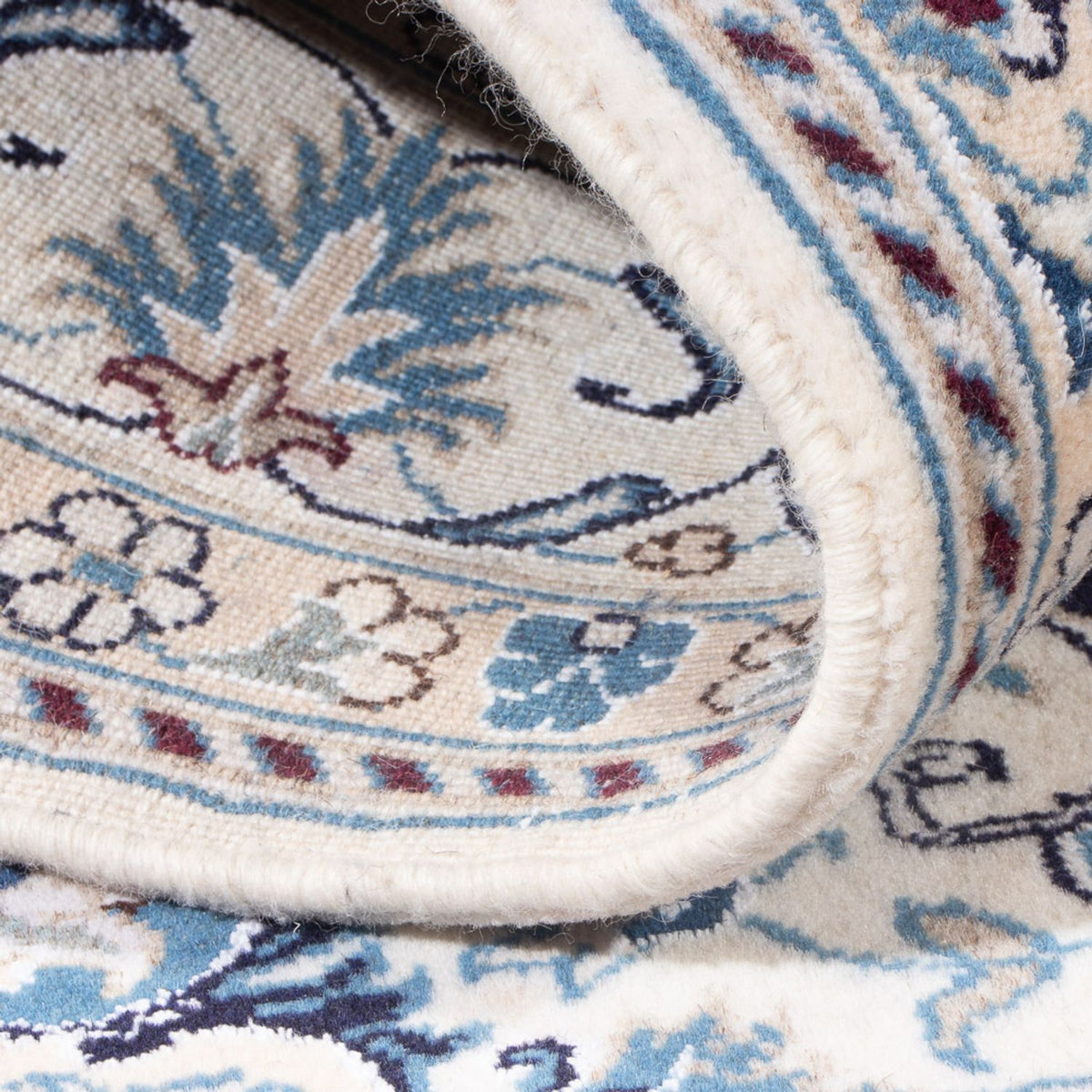 Perzisch tapijt - Nain - Koninklijk - 190 x 149 cm - donkerblauw