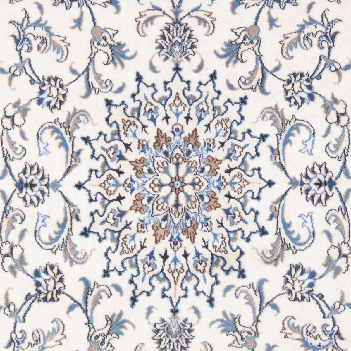 Perzisch tapijt - Nain - Koninklijk - 204 x 147 cm - crème