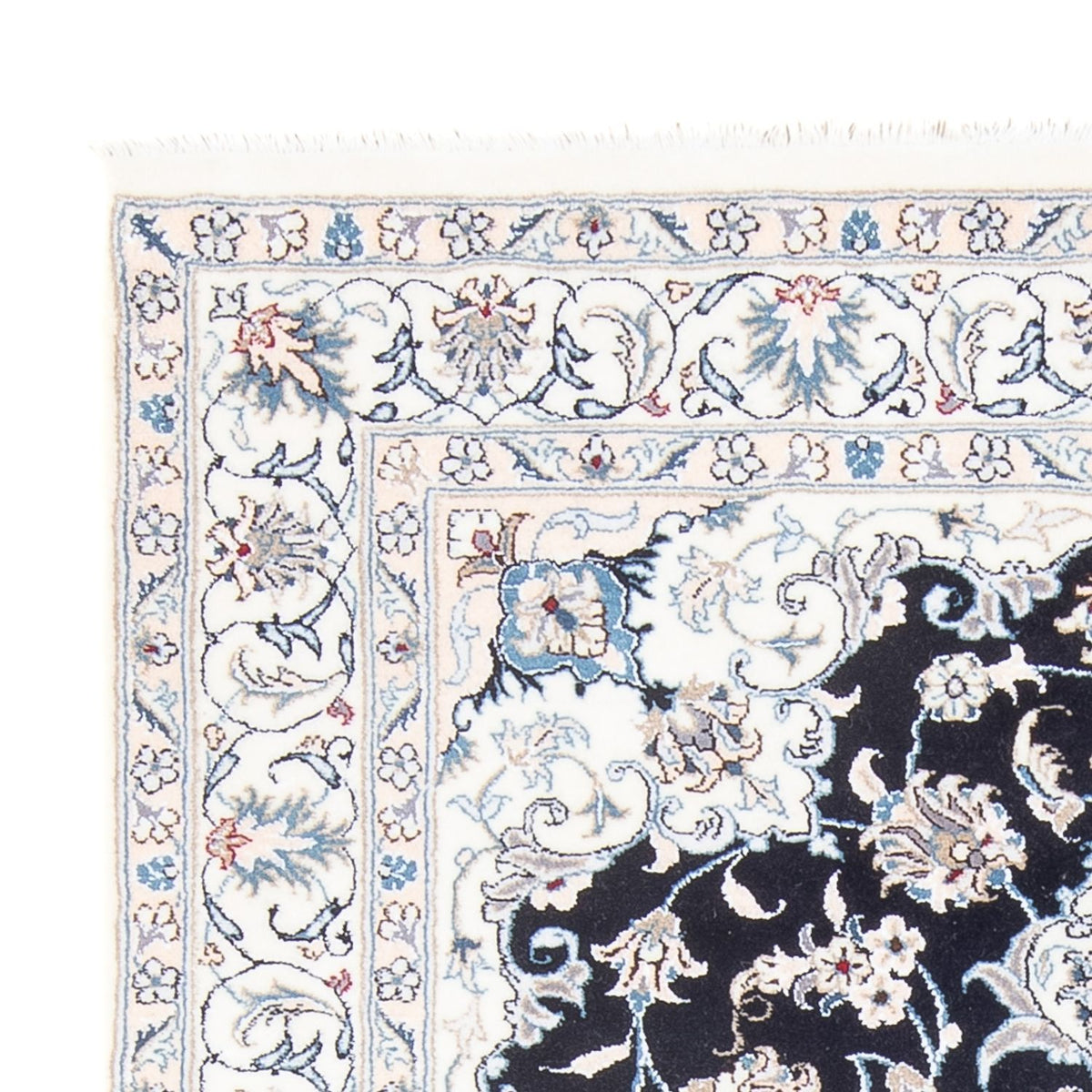 Perzisch tapijt - Nain - Koninklijk - 200 x 147 cm - donkerblauw