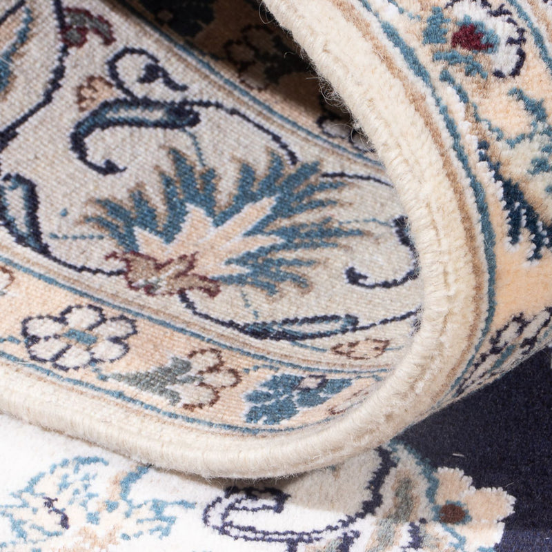 Perzisch tapijt - Nain - Koninklijk - 194 x 145 cm - donkerblauw