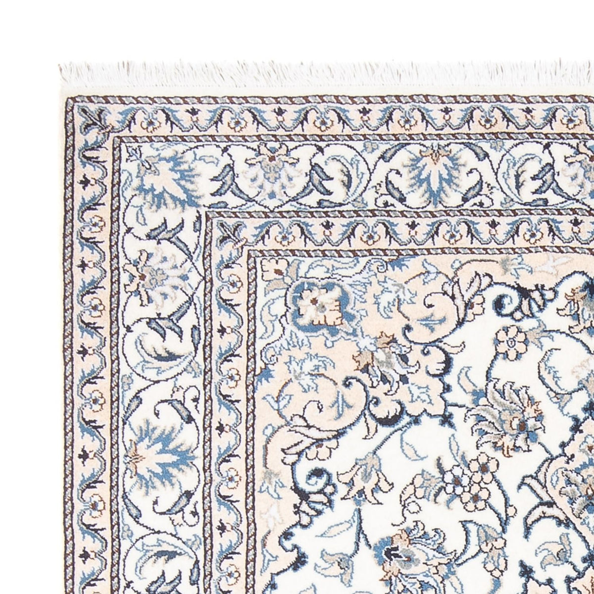 Perzisch tapijt - Nain - Koninklijk - 190 x 151 cm - camel