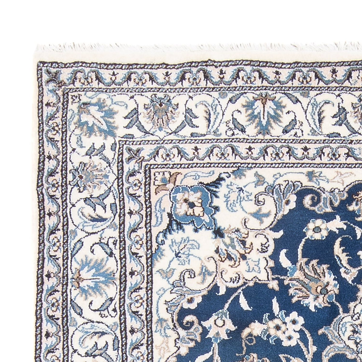 Perzisch tapijt - Nain - Koninklijk - 207 x 151 cm - blauw