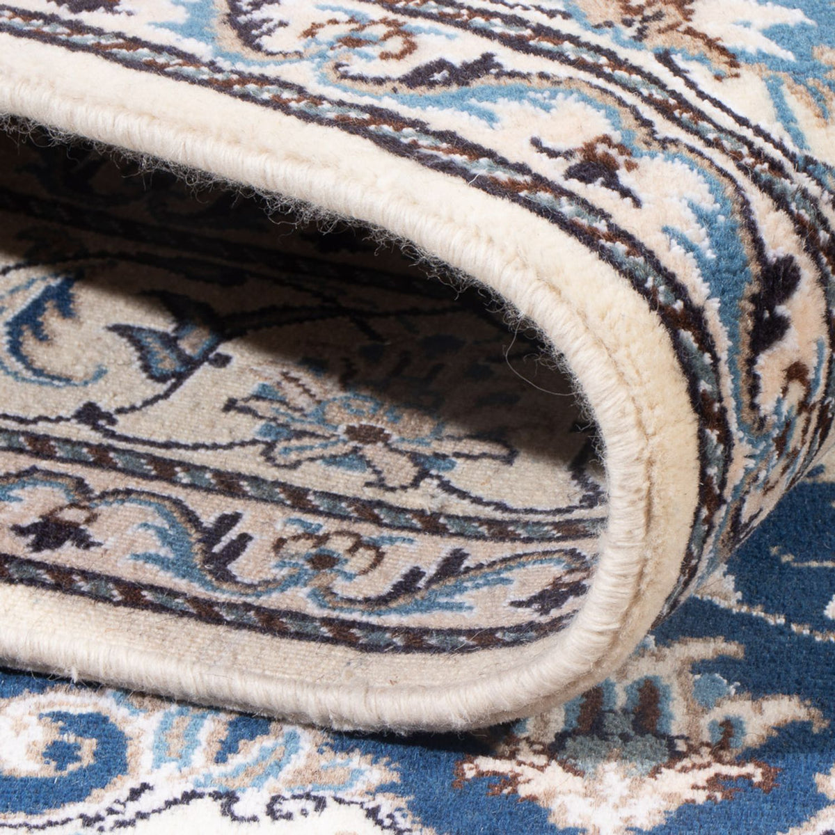 Perzisch tapijt - Nain - Koninklijk - 207 x 151 cm - blauw